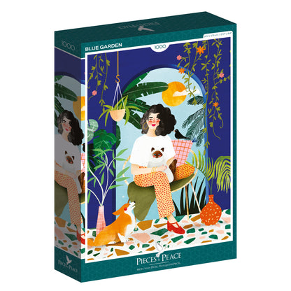 Puzzle Blue Garden 1000 pièces