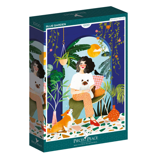 Puzzle Blue Garden 1000 pièces