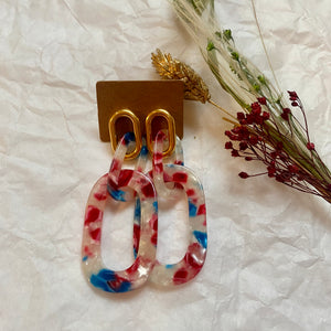Boucles d’oreilles Suzanne multico clair