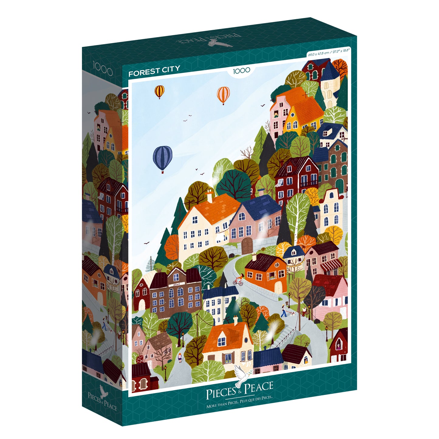Puzzle Forest city 1000 pièces
