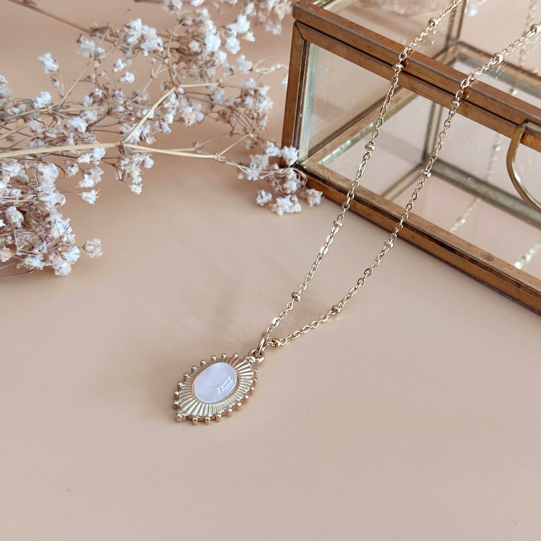 Collier La passionnée quartz rose