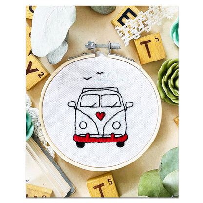 Kit de broderie Road trip en van