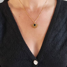 Charger l&#39;image dans la galerie, Collier La resplendissante agate noire
