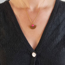 Charger l&#39;image dans la galerie, Collier La rêveuse agate framboise
