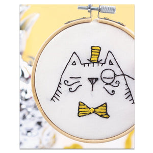 Kit de broderie Monsieur chat