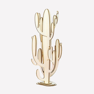 Cactus design en peuplier à monter soi-même - Do you speak français ?