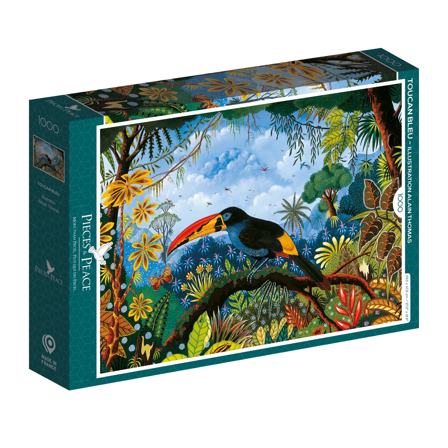 Puzzle Toucan Bleu 1000 pièces