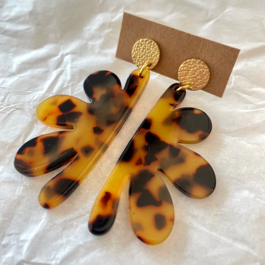 Boucles d’oreilles Poupette léopard