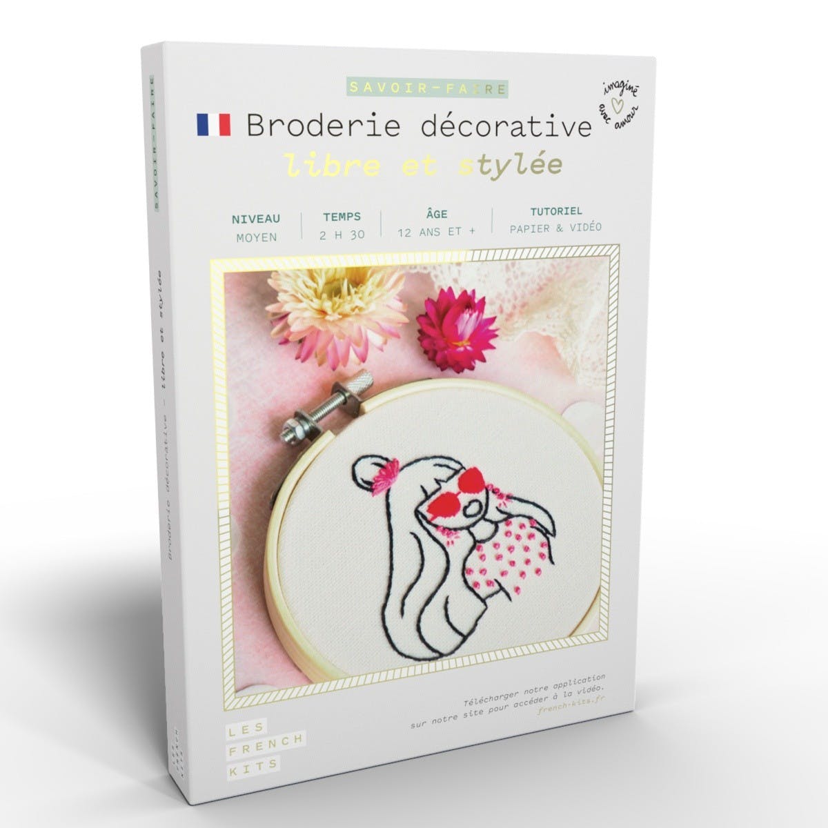 Kit de broderie Femme libre et stylée