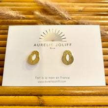 Charger l&#39;image dans la galerie, Boucles d&#39;oreilles Honolulu nacre
