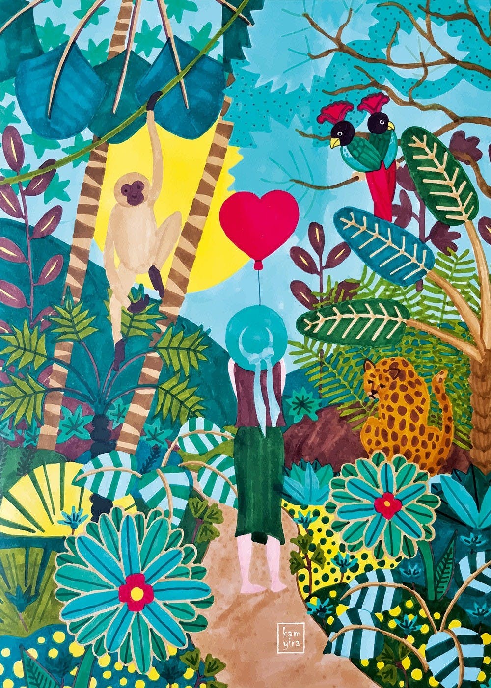 Puzzle Jungle heart 1000 pièces