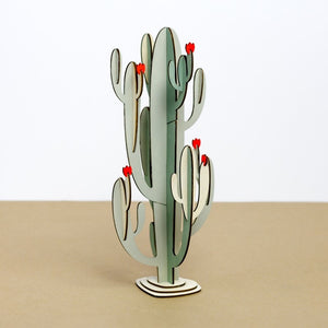 Cactus design en peuplier à monter soi-même - Do you speak français ?