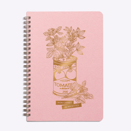 Carnet de Recettes Jolie conserve rose