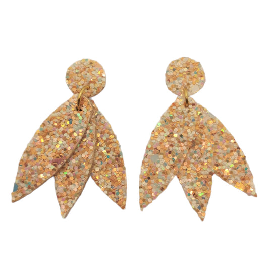 Boucles d'oreilles Glitter rose