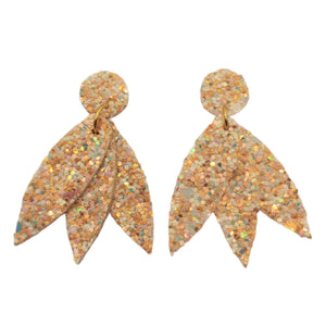 Boucles d'oreilles Glitter rose