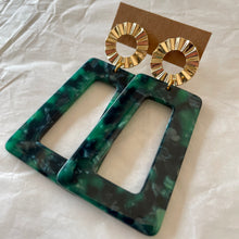 Charger l&#39;image dans la galerie, Boucles d’oreilles Romy vert

