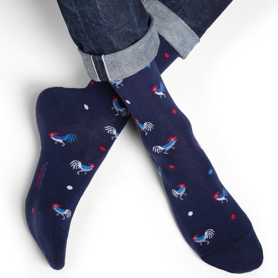Chaussettes coqs tricolores T39/42 / T43/46 - Do you speak français ?