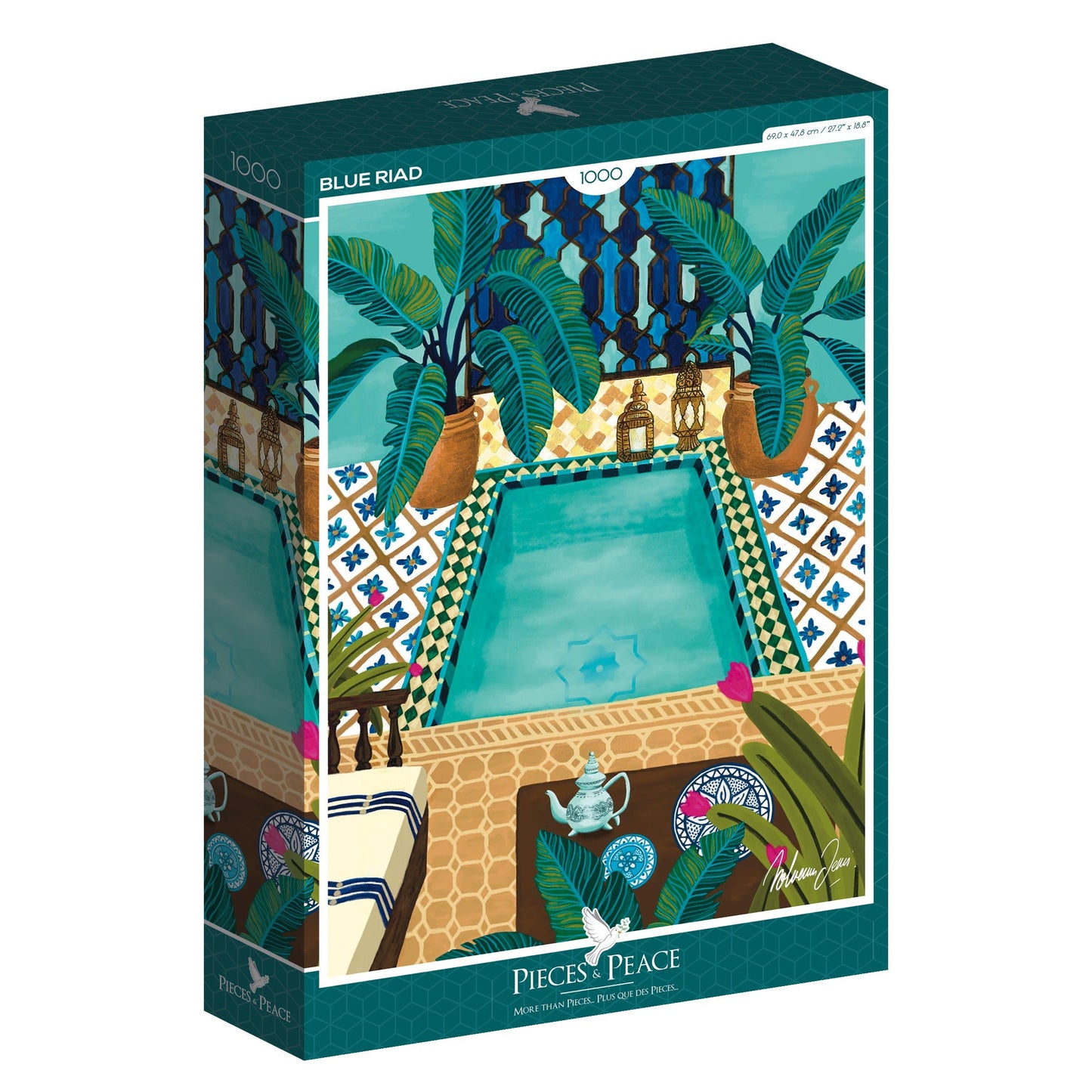 Puzzle Blue Riad 1000 pièces