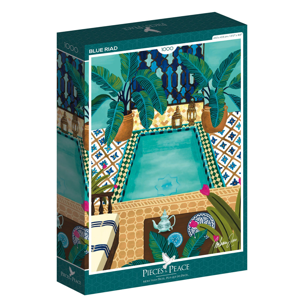 Puzzle Blue Riad 1000 pièces
