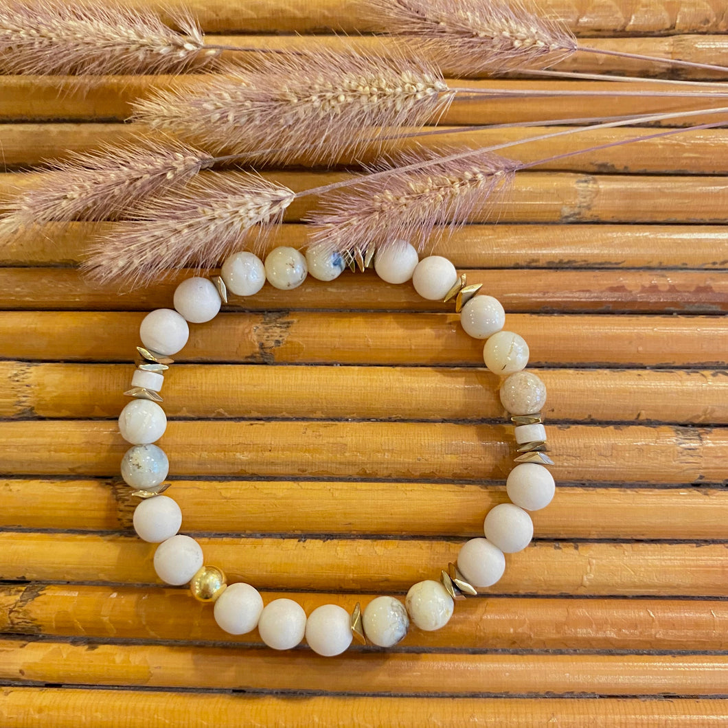 Bracelet pierres fines opale africaine