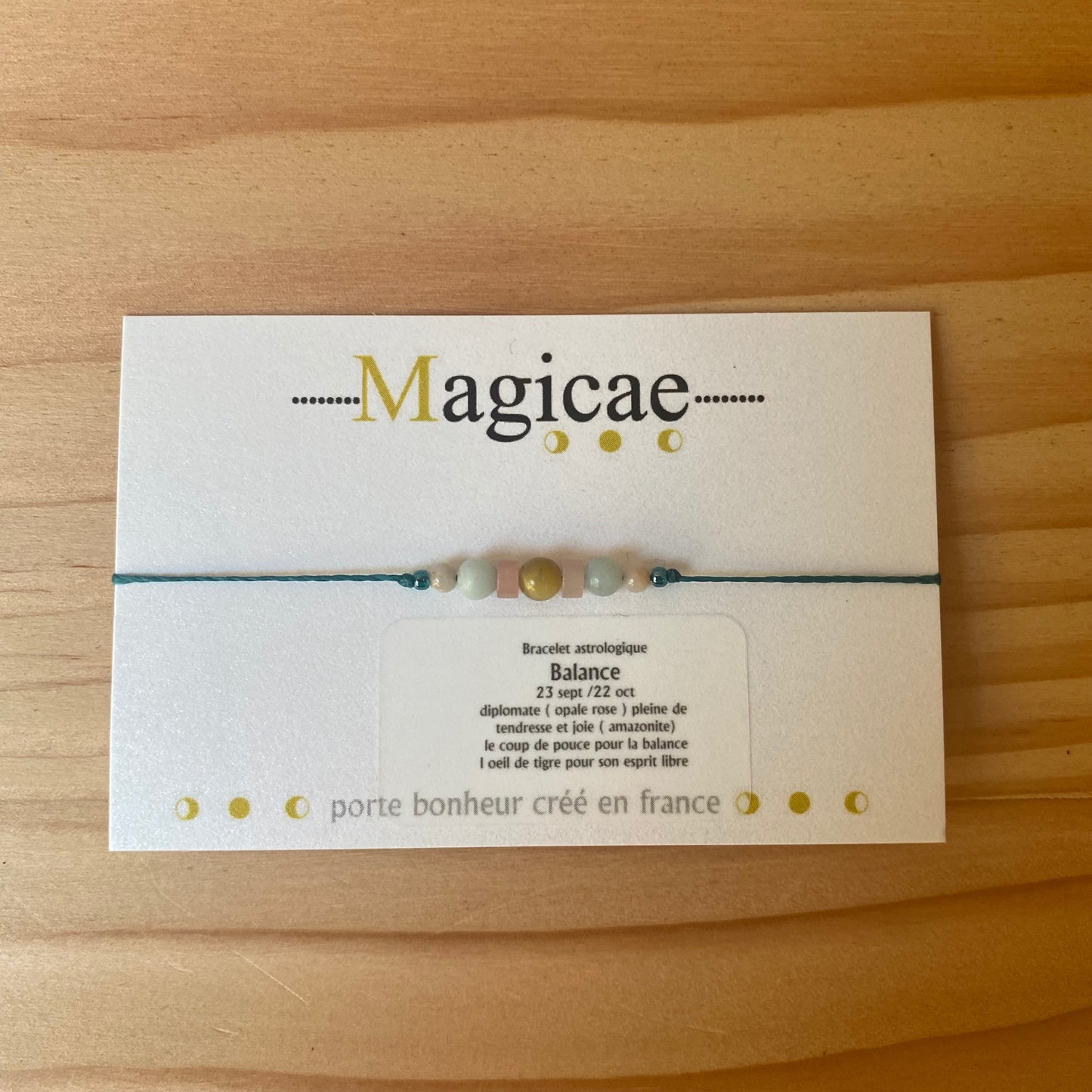 Bracelet pierres semi-précieuses (signes astrologiques)