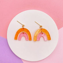 Charger l&#39;image dans la galerie, Boucles d’oreilles Marinette mini orange
