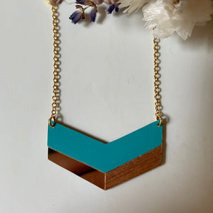 Collier en formica émeraude - Do you speak français ?