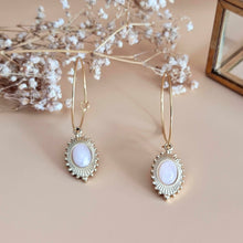 Charger l&#39;image dans la galerie, Boucles d’oreilles La passionnée quartz rose
