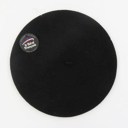 Béret noir 100% laine - TU
