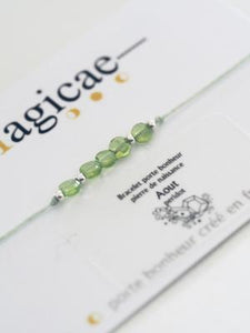 Bracelet pierres semi-précieuses (mois au choix)