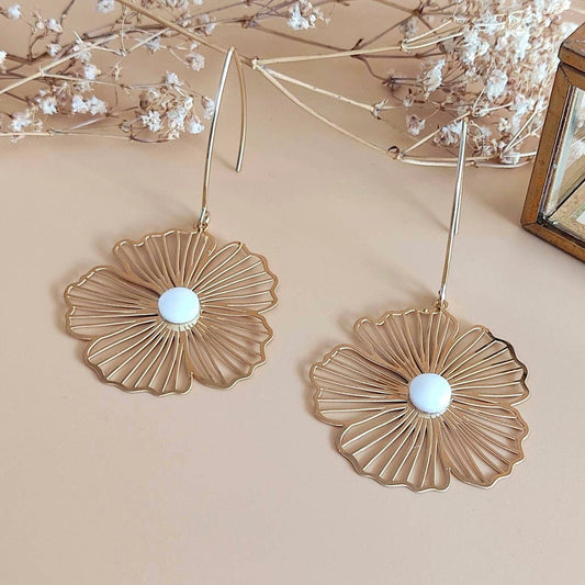 Boucles d’oreilles La naturelle nacre