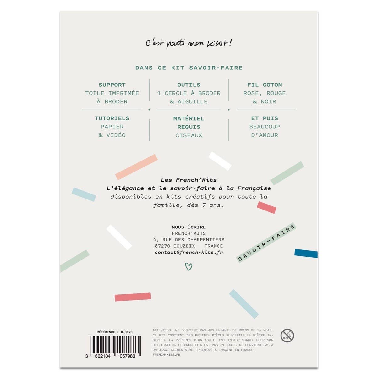 Kit de broderie Renne