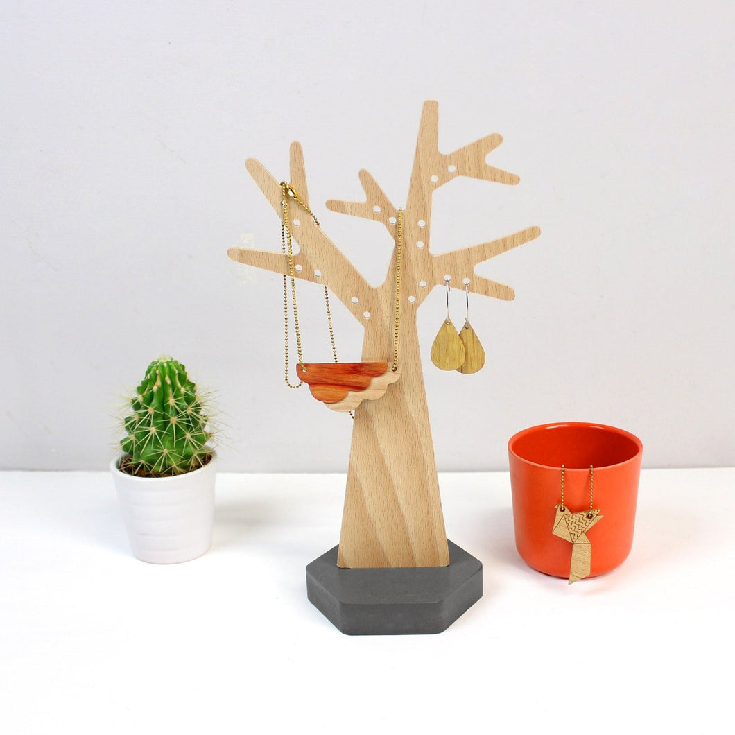 Arbre à boucles d'oreilles pied hexagone