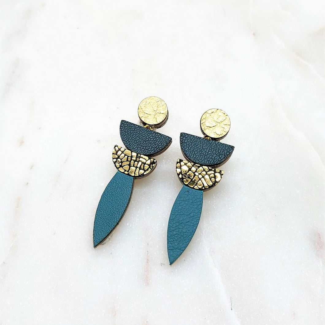 Boucles d’oreilles Gala pétrole
