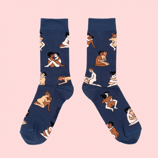 Chaussettes Kamasutra bleu T35-44
