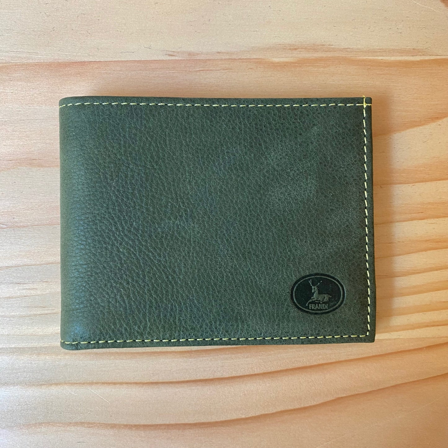 Portefeuille vert slim
