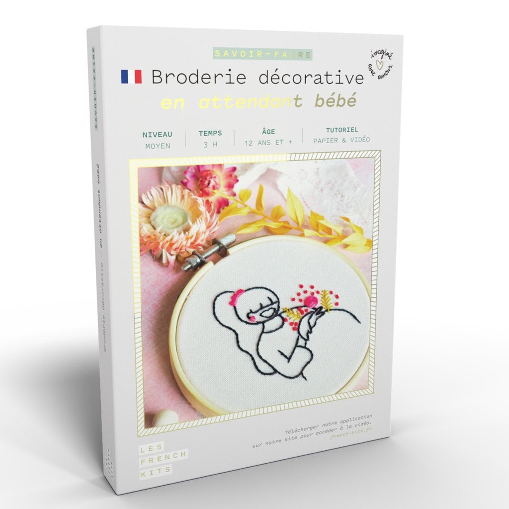 Kit de broderie Femme enceinte - en attendant bébé