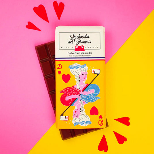 Tablette lait et éclats d'amandes - Bio - Marie Antoinette - Do you speak français ?