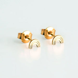 Boucles d'oreilles puces arc-en-ciel - Do you speak français ?