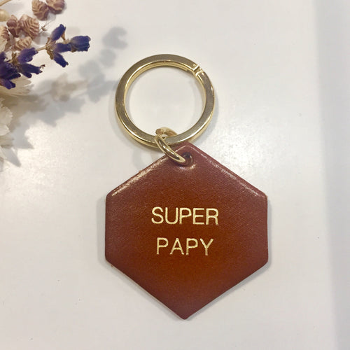 Porte-clés Super papy - Do you speak français ?