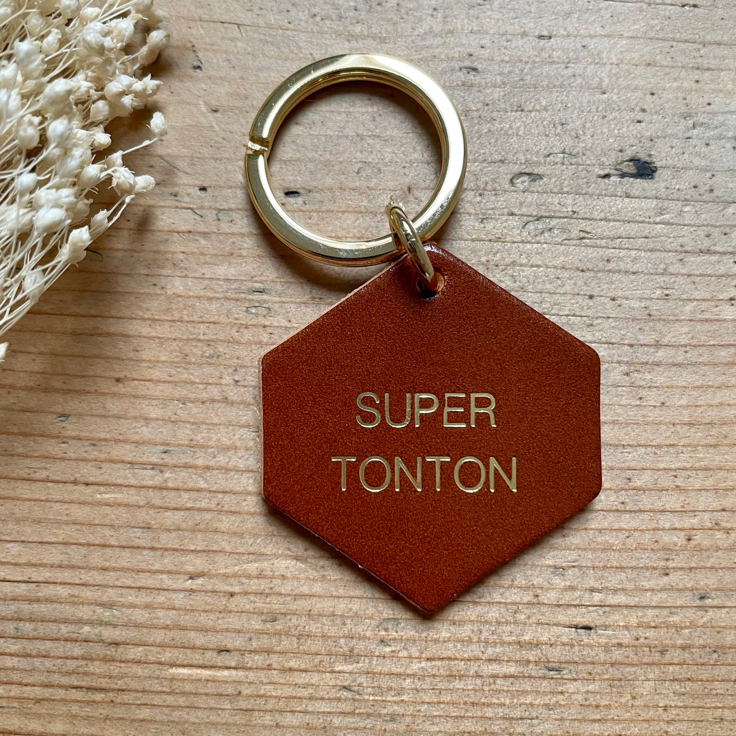 Porte-clés Super tonton - Do you speak français ?