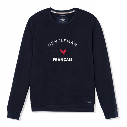 Sweat Gentleman Français bleu - Do you speak français ?