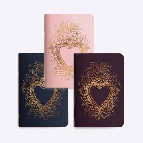 Trio petits carnets Coeur - Do you speak français ?