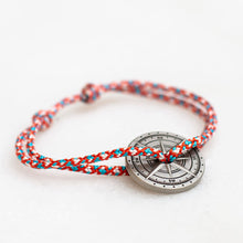 Charger l&#39;image dans la galerie, Bracelet rose des vents rouge blanc turquoise - Do you speak français ?
