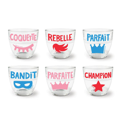 Verres Duralex "Môme" série 2 - Do you speak français ?