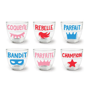Verres Duralex "Môme" série 2 - Do you speak français ?